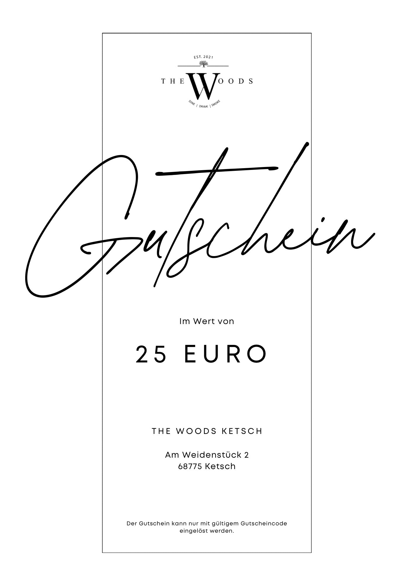 The Woods Gutscheine